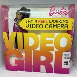 Barbie Video Girl Real Working Camera Color LCD Screen, Playback Ages 6+ - NEW